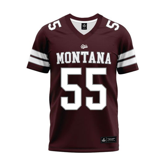 Montana - NCAA Football : Austin Buehler - Maroon Premium Football Jersey-0
