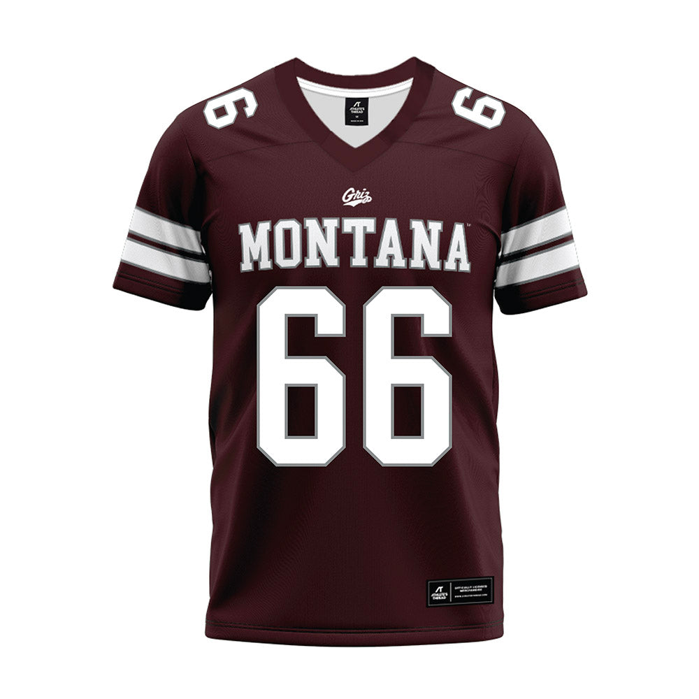 Montana - NCAA Football : Brandon Casey - Maroon Premium Football Jersey