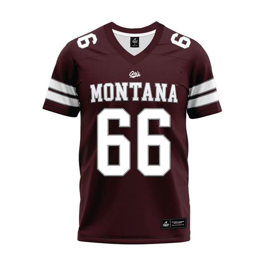 Montana - NCAA Football : Brandon Casey - Maroon Premium Football Jersey
