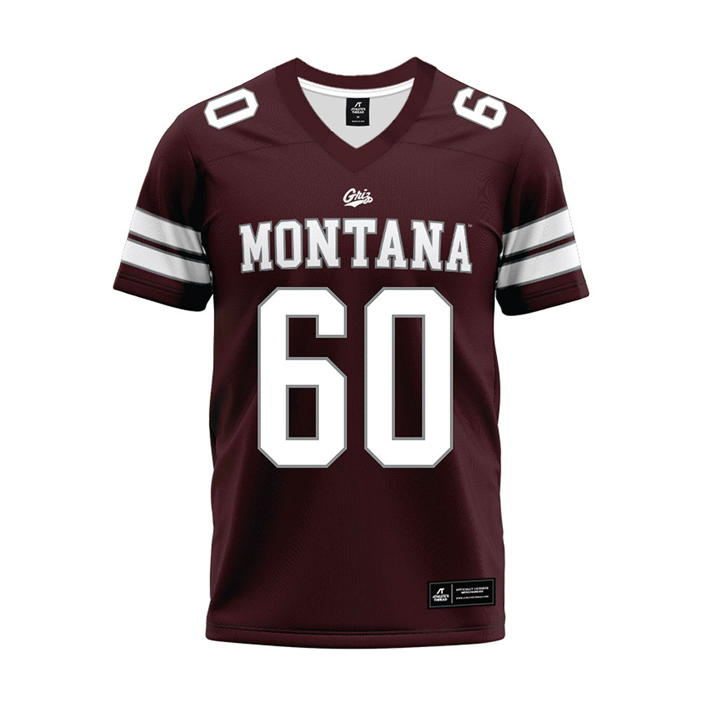 Montana - NCAA Football : Dillon Botner - Maroon Premium Football Jersey