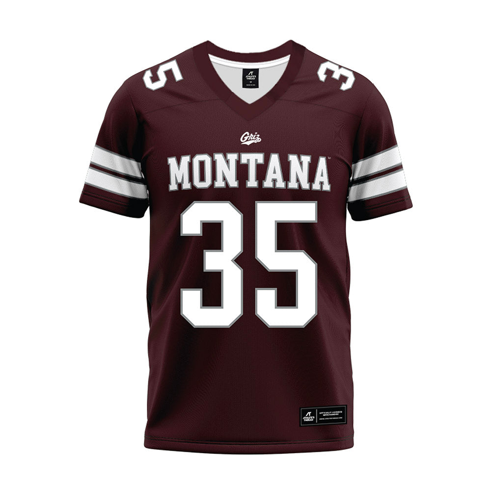 Montana - NCAA Football : Grady Walker - Maroon Premium Football Jersey-0