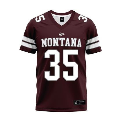 Montana - NCAA Football : Grady Walker - Maroon Premium Football Jersey-0