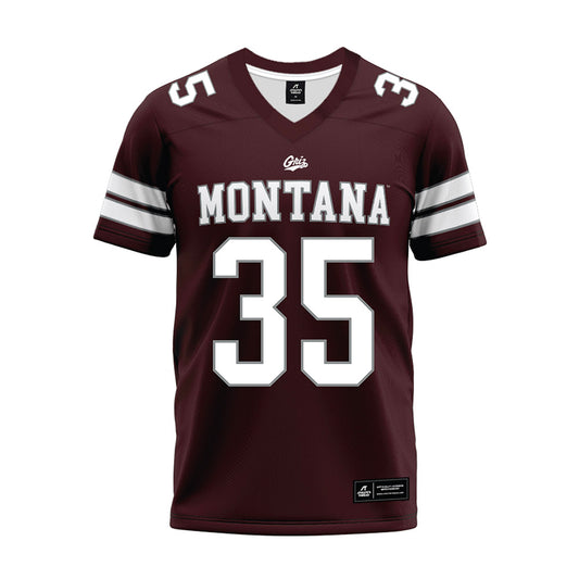 Montana - NCAA Football : Grady Walker - Maroon Premium Football Jersey-0