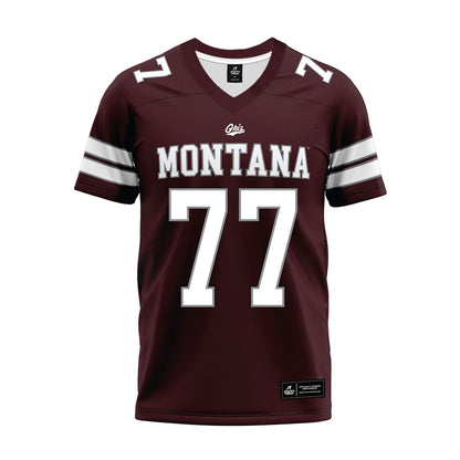 Montana - NCAA Football : Carter Bowen - Maroon Premium Football Jersey-0