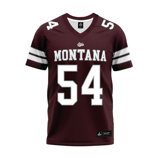 Montana - NCAA Football : Bridger Salvevold - Maroon Premium Football Jersey-0