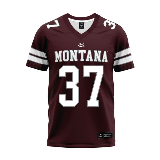 Montana - NCAA Football : Clay Oven - Maroon Premium Football Jersey-0