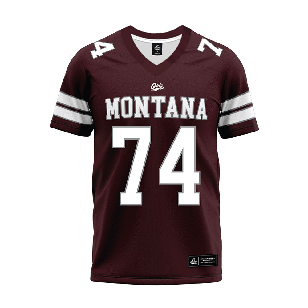 Montana - NCAA Football : Tate Templeton - Maroon Premium Football Jersey