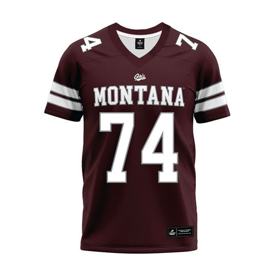 Montana - NCAA Football : Tate Templeton - Maroon Premium Football Jersey