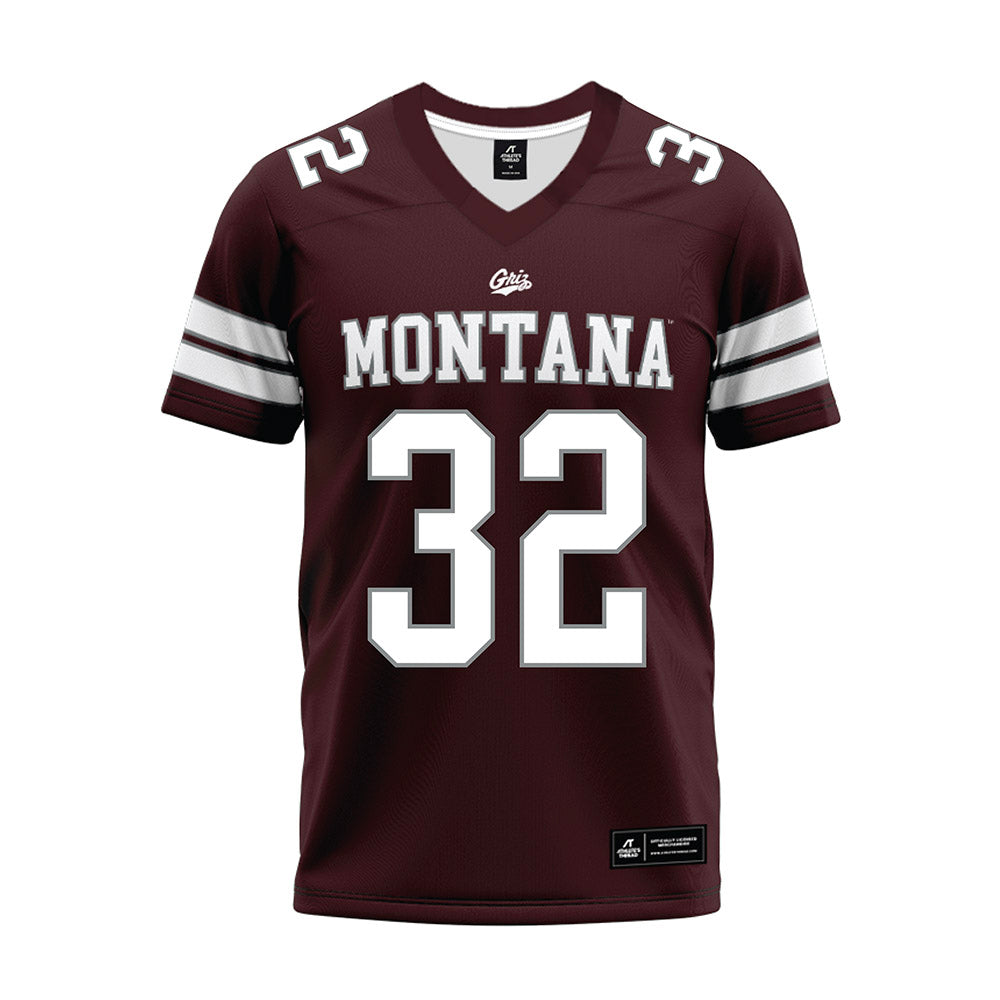 Montana - NCAA Football : Peyton Wing - Maroon Premium Football Jersey-0
