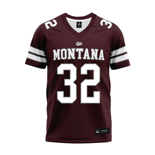 Montana - NCAA Football : Peyton Wing - Maroon Premium Football Jersey-0
