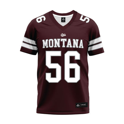 Montana - NCAA Football : Hunter Peck - Maroon Premium Football Jersey-0
