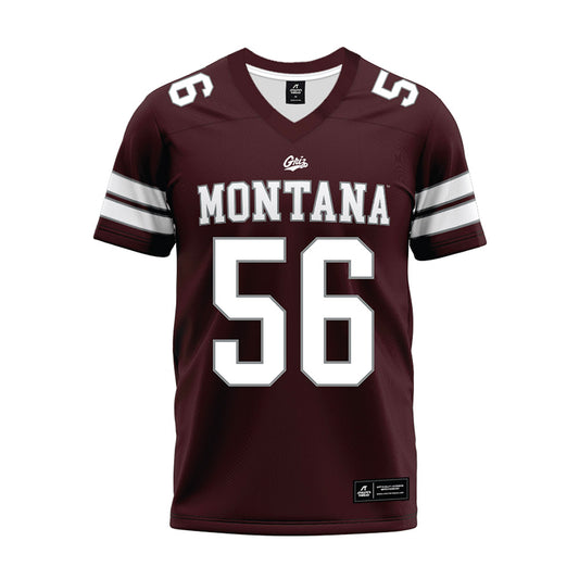 Montana - NCAA Football : Hunter Peck - Maroon Premium Football Jersey-0