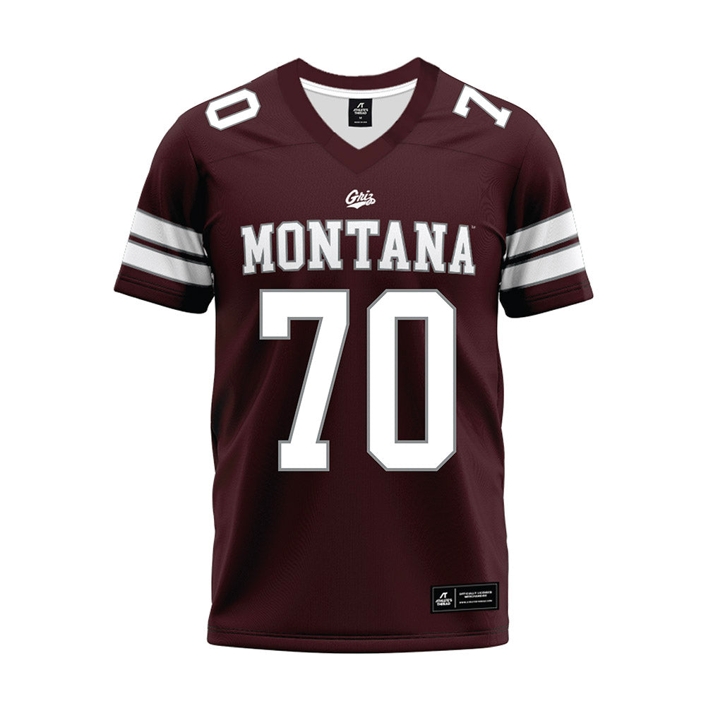 Montana - NCAA Football : Colin Amick - Maroon Premium Football Jersey-0