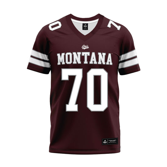 Montana - NCAA Football : Colin Amick - Maroon Premium Football Jersey-0