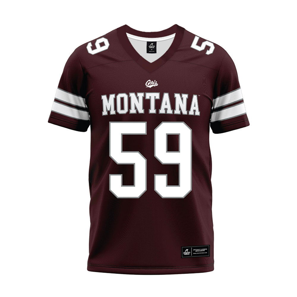 Montana - NCAA Football : Hayden Opitz - Maroon Premium Football Jersey-0