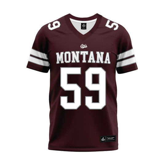 Montana - NCAA Football : Hayden Opitz - Maroon Premium Football Jersey-0