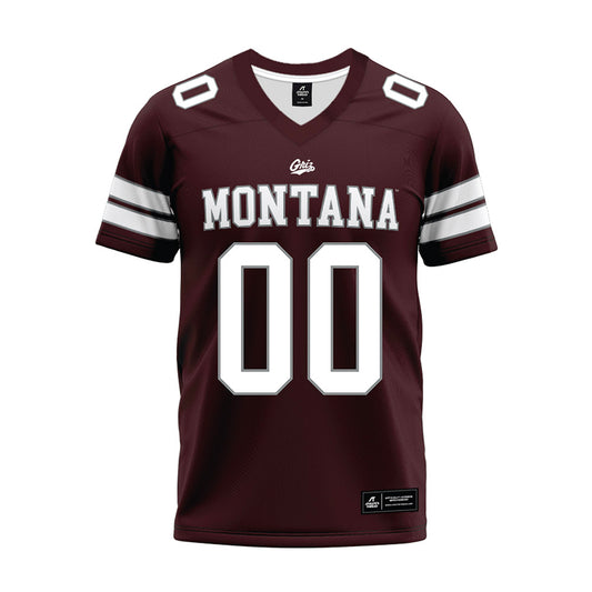 Montana - NCAA Football : Brady Beaner - Maroon Premium Football Jersey-0