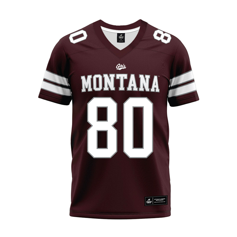 Montana - NCAA Football : Jammel Ward - Maroon Premium Football Jersey-0