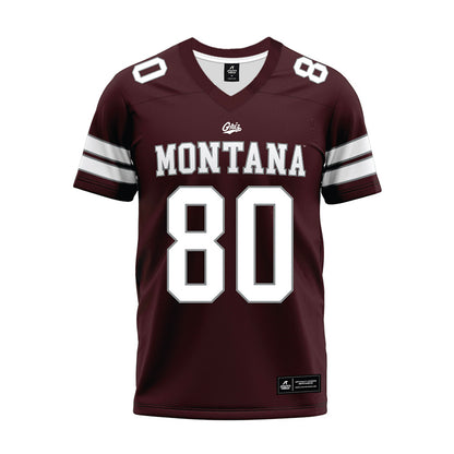 Montana - NCAA Football : Jammel Ward - Maroon Premium Football Jersey-0