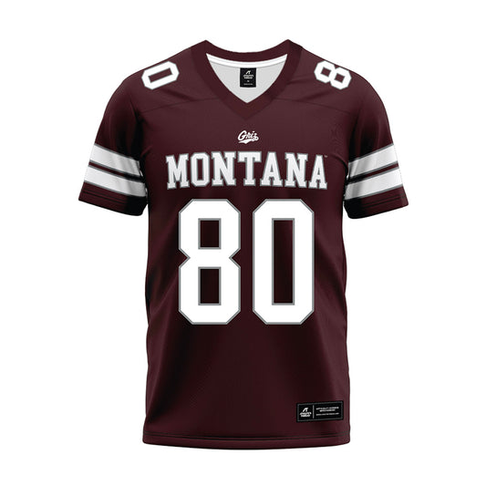 Montana - NCAA Football : Jammel Ward - Maroon Premium Football Jersey-0