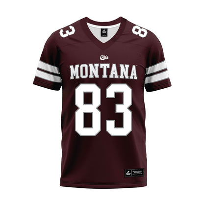 Montana - NCAA Football : Drew Klumph - Maroon Premium Football Jersey