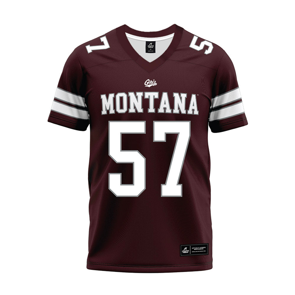 Montana - NCAA Football : Jake Mason - Maroon Premium Football Jersey-0
