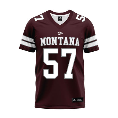 Montana - NCAA Football : Jake Mason - Maroon Premium Football Jersey-0