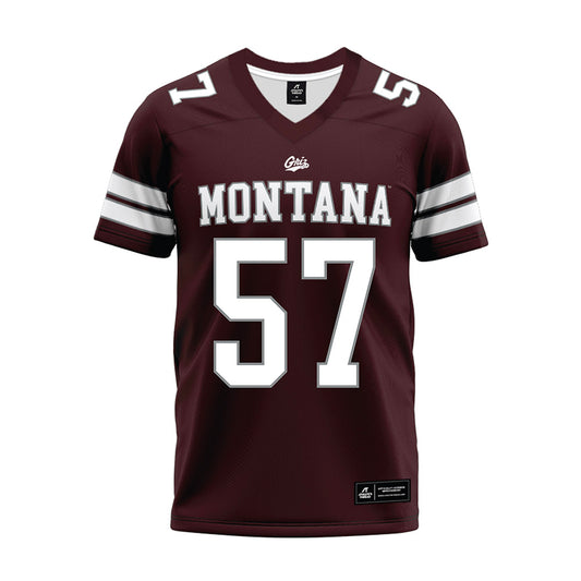 Montana - NCAA Football : Jake Mason - Maroon Premium Football Jersey-0
