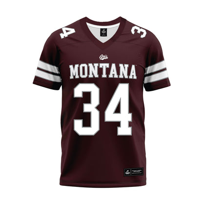 Montana - NCAA Football : Talen Reynolds - Maroon Premium Football Jersey-0