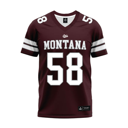 Montana - NCAA Football : Barclay Oven - Maroon Premium Football Jersey-0