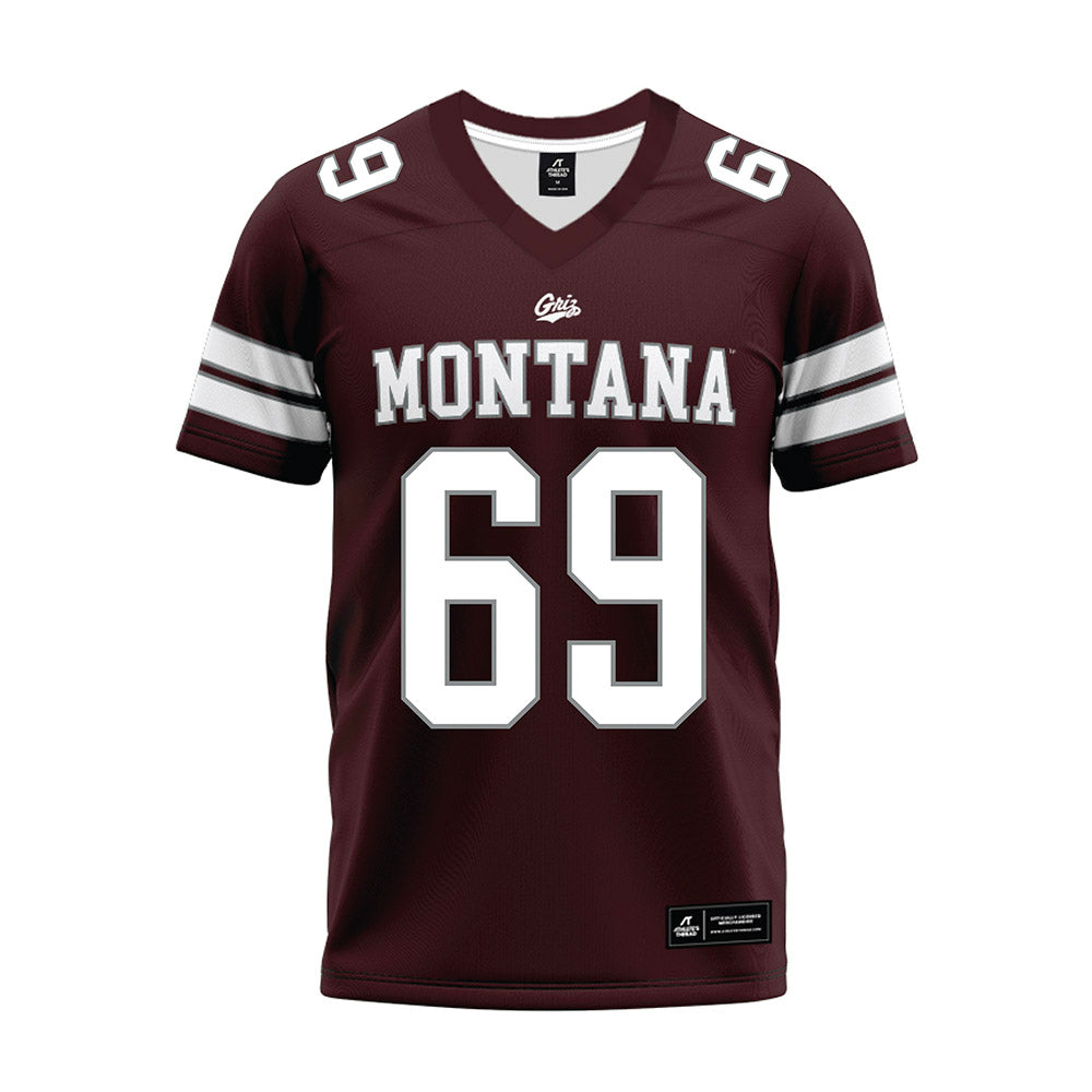 Montana - NCAA Football : Cannon Panfiloff - Maroon Premium Football Jersey