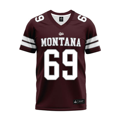 Montana - NCAA Football : Cannon Panfiloff - Maroon Premium Football Jersey