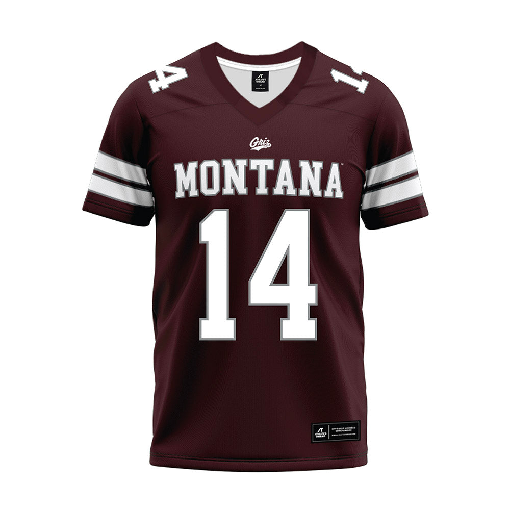 Montana - NCAA Football : Kyon Loud - Maroon Premium Football Jersey