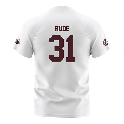 Montana - NCAA Women's Soccer : Malli Rude - White Soccer Jersey-1