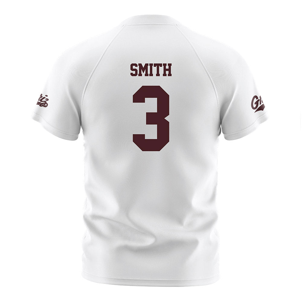 Montana - NCAA Women's Soccer : Abby Smith - White Soccer Jersey-1