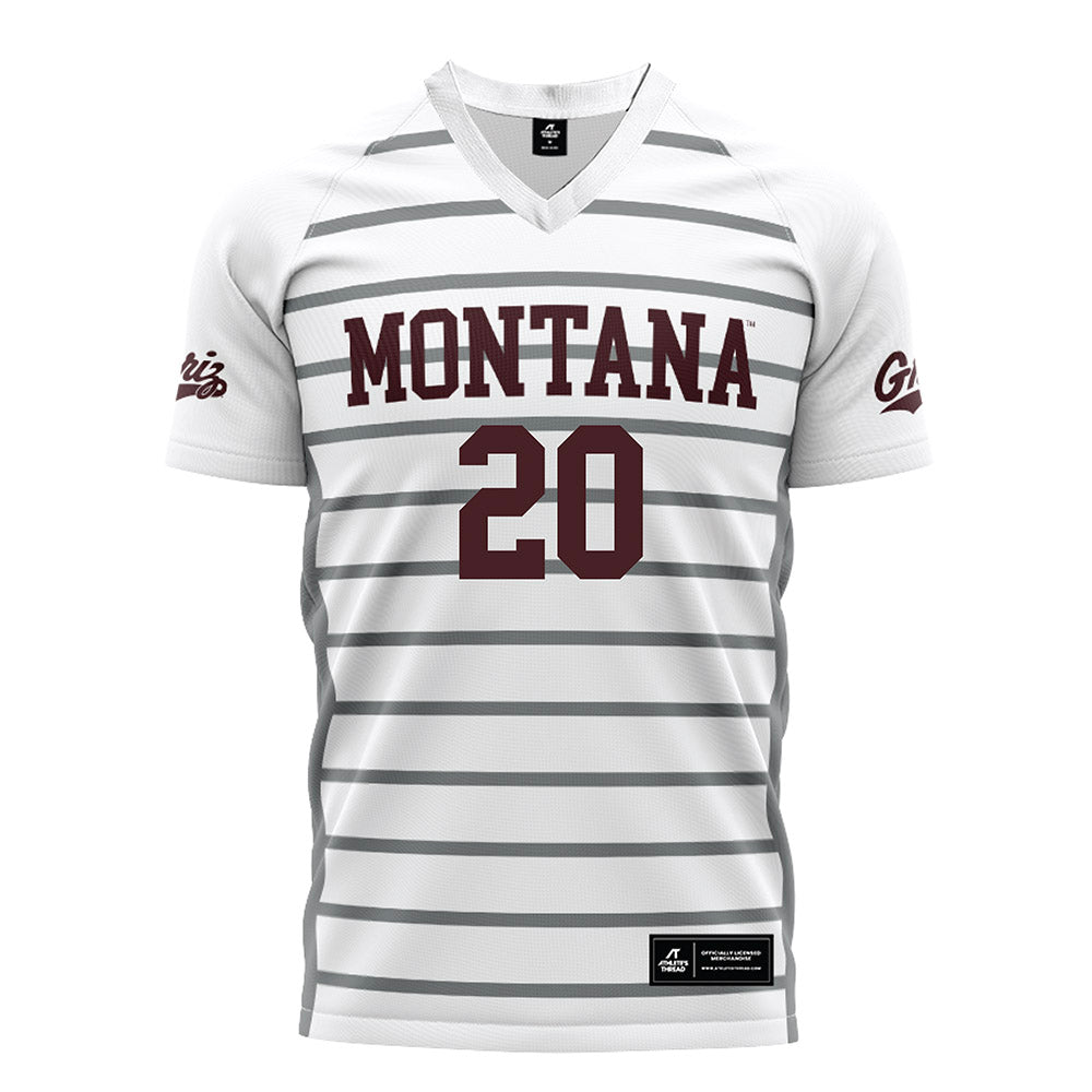 Montana - NCAA Women's Soccer : Addison Stendera - White Soccer Jersey-0