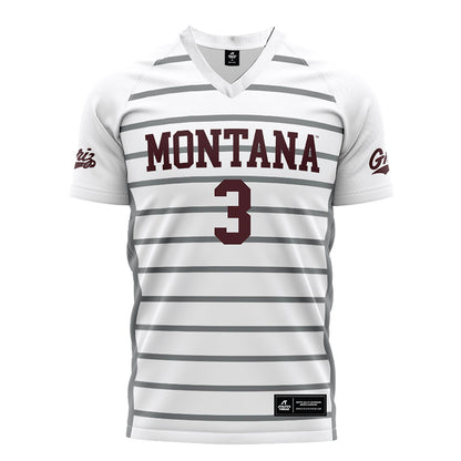 Montana - NCAA Women's Soccer : Abby Smith - White Soccer Jersey-0