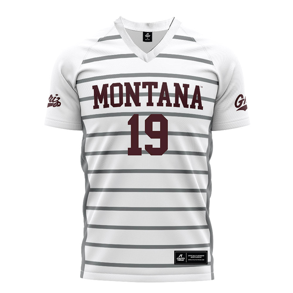 Montana - NCAA Women's Soccer : Kendel Johnson - White Soccer Jersey-0