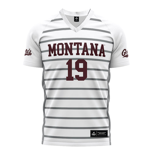 Montana - NCAA Women's Soccer : Kendel Johnson - White Soccer Jersey-0
