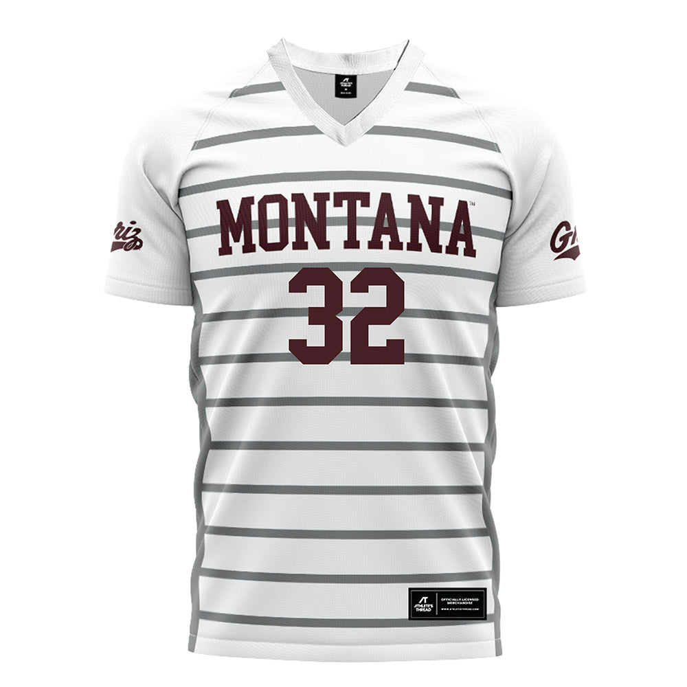 Montana - NCAA Women's Soccer : Emma widmor - White Soccer Jersey-0