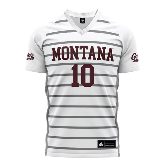 Montana - NCAA Women's Soccer : Lydia Robertson - White Soccer Jersey-0