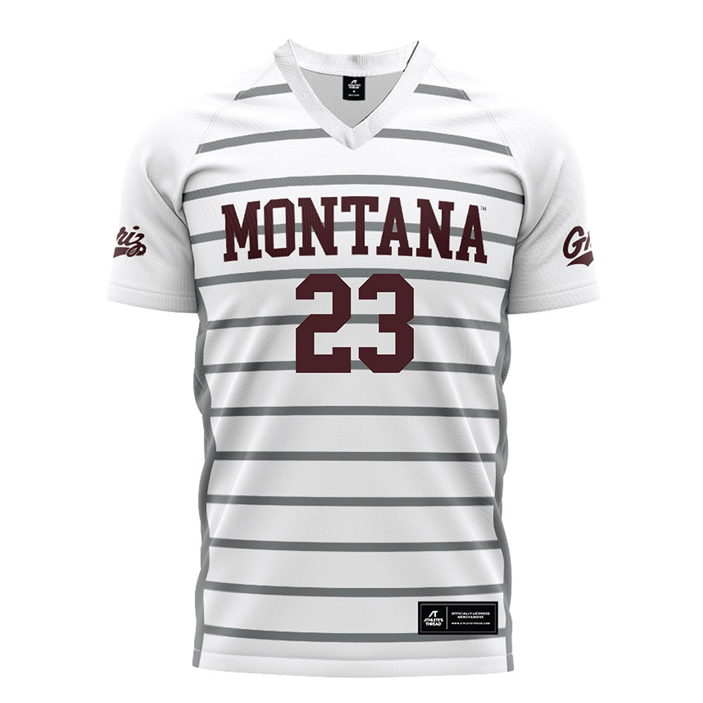 Montana - NCAA Women's Soccer : Maddie Ditta - White Soccer Jersey-0