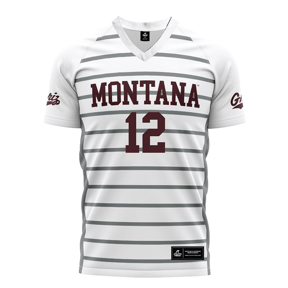 Montana - NCAA Women's Soccer : Lucie Rokos - White Soccer Jersey-0