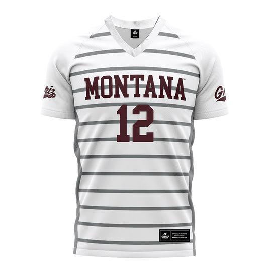 Montana - NCAA Women's Soccer : Lucie Rokos - White Soccer Jersey-0
