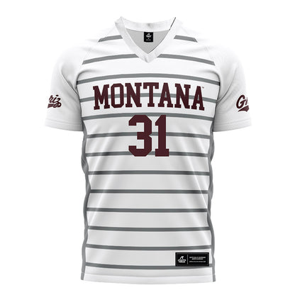 Montana - NCAA Women's Soccer : Malli Rude - White Soccer Jersey-0