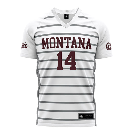 Montana - NCAA Women's Soccer : Mia Draper - White Soccer Jersey-0