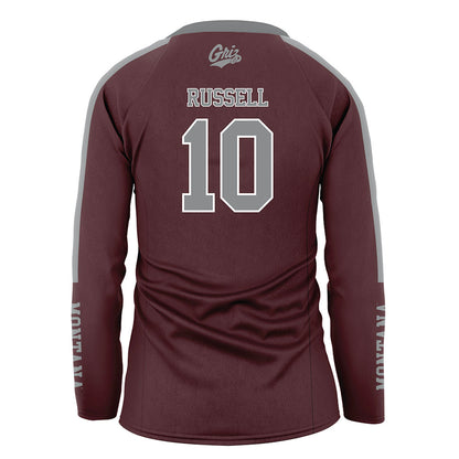 Montana - NCAA Women's Volleyball : Delaney Russell - Maroon Volleyball Jersey