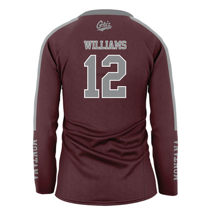 Montana - NCAA Women's Volleyball : Emma Williams - Maroon Volleyball Jersey