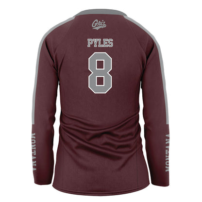 Montana - NCAA Women's Volleyball : Maddie Pyles - Maroon Volleyball Jersey
