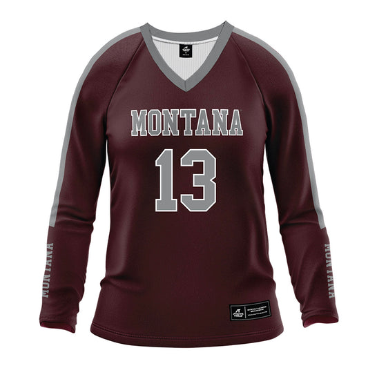Montana - NCAA Women's Volleyball : Sydney Pierce - Maroon Volleyball Jersey